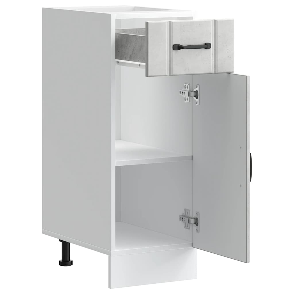 Base da Cucina Lucca Grigio Cemento in Legno Multistrato - homemem39