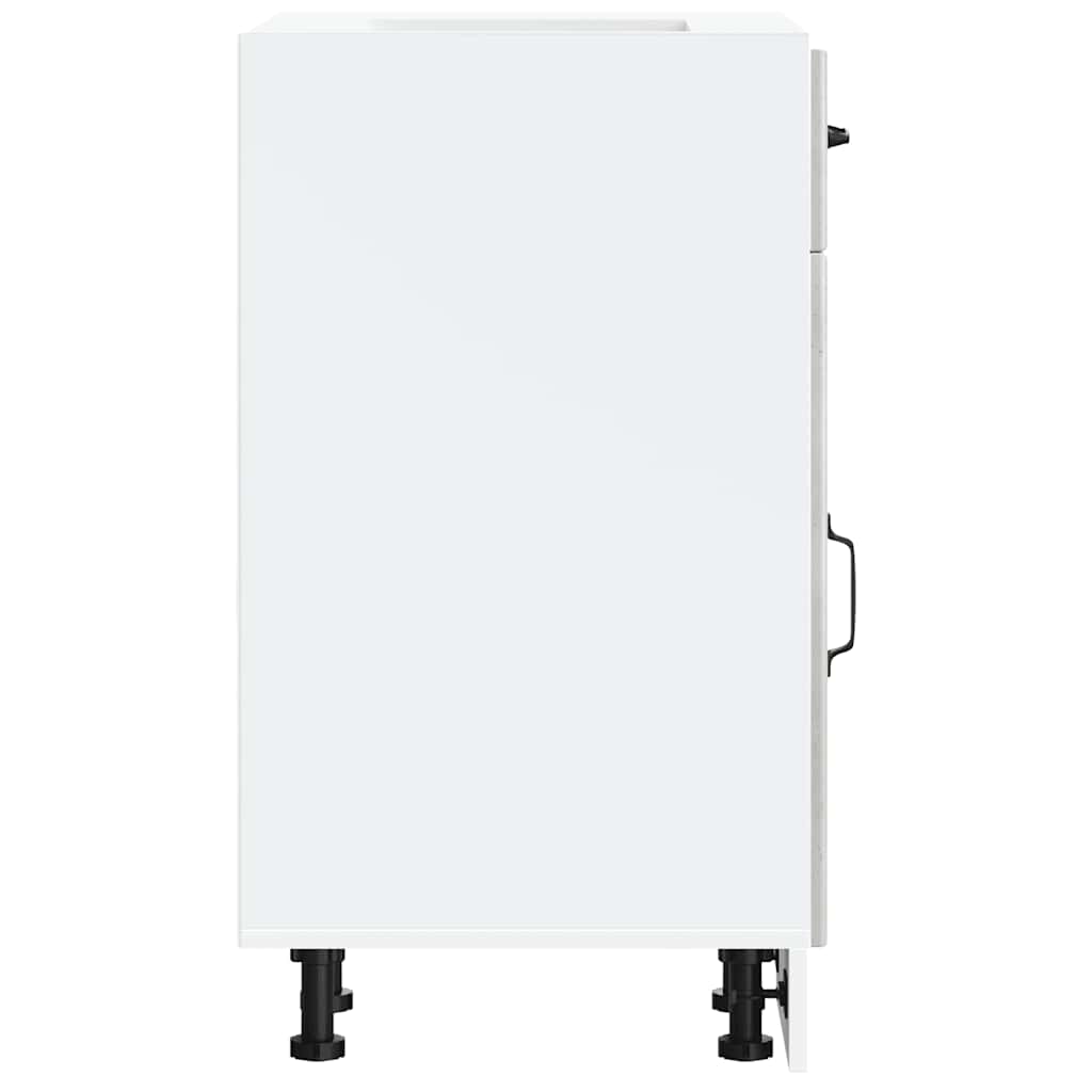 Base da Cucina Lucca Grigio Cemento in Legno Multistrato - homemem39