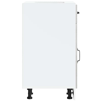 Base da Cucina Lucca Grigio Cemento in Legno Multistrato - homemem39