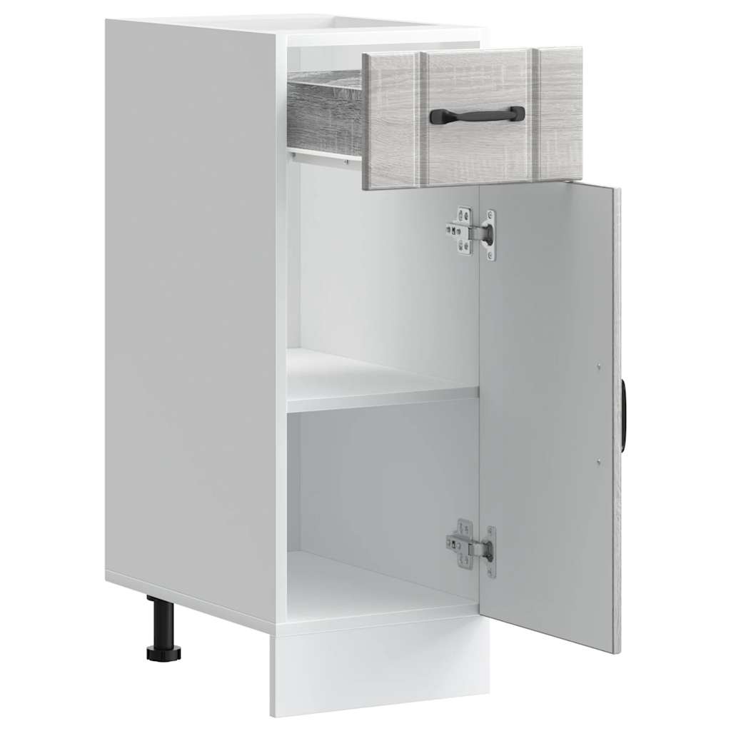 Base da Cucina Lucca Grigio Sonoma in Legno Multistrato - homemem39