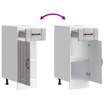 Base da Cucina Lucca Grigio Sonoma in Legno Multistrato - homemem39