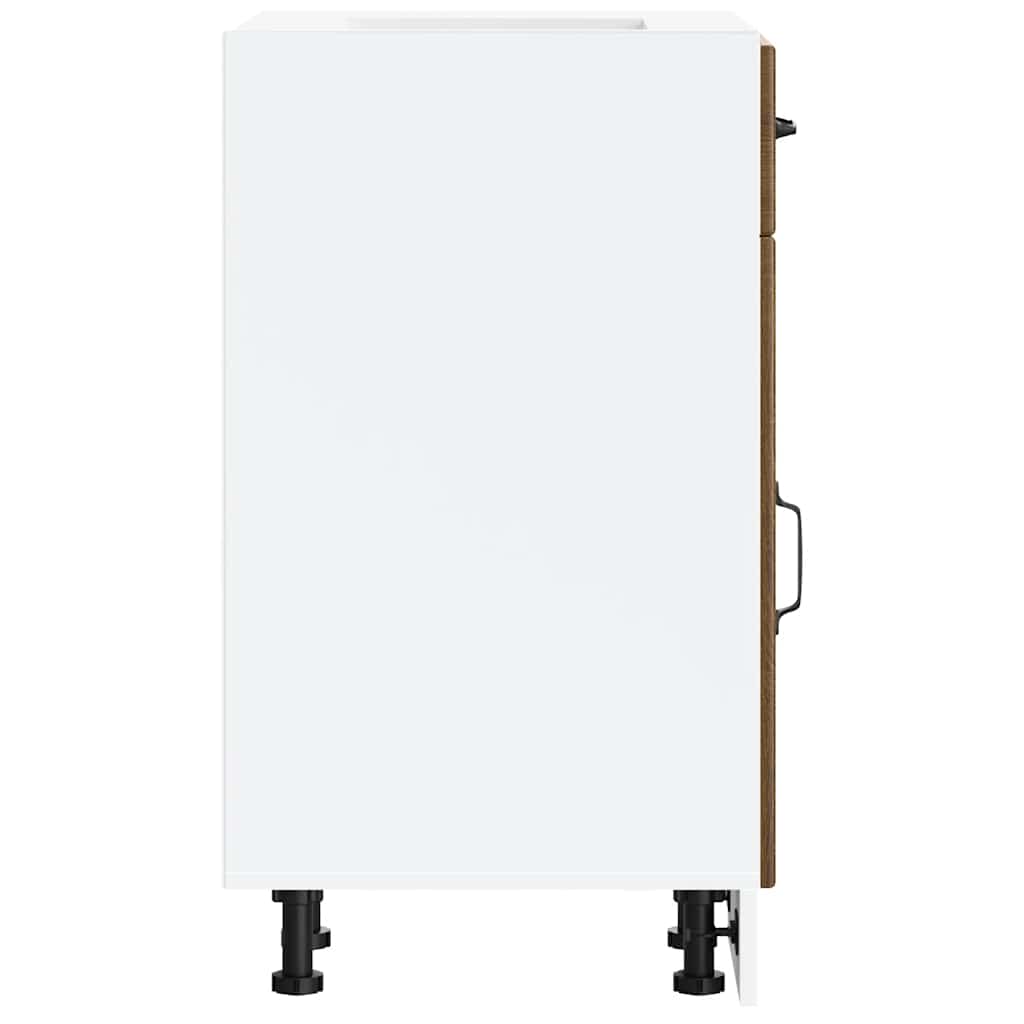 Base da Cucina Lucca Rovere Marrone in Legno Multistrato - homemem39