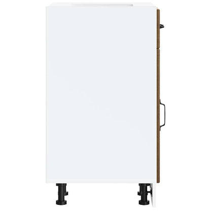 Base da Cucina Lucca Rovere Marrone in Legno Multistrato - homemem39