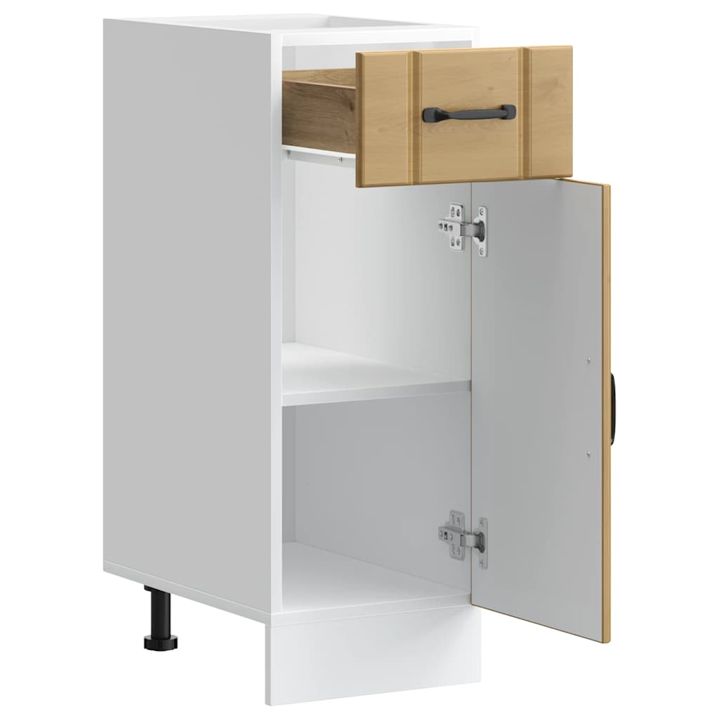 Base da Cucina Lucca Rovere Artigianale in Legno Multistrato - homemem39