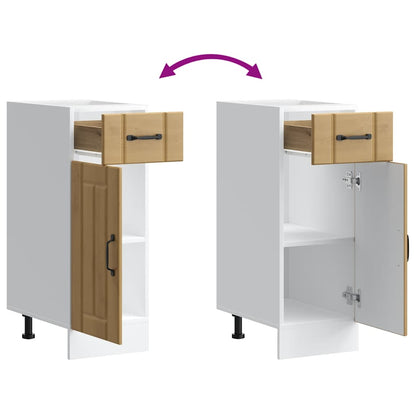 Base da Cucina Lucca Rovere Artigianale in Legno Multistrato - homemem39