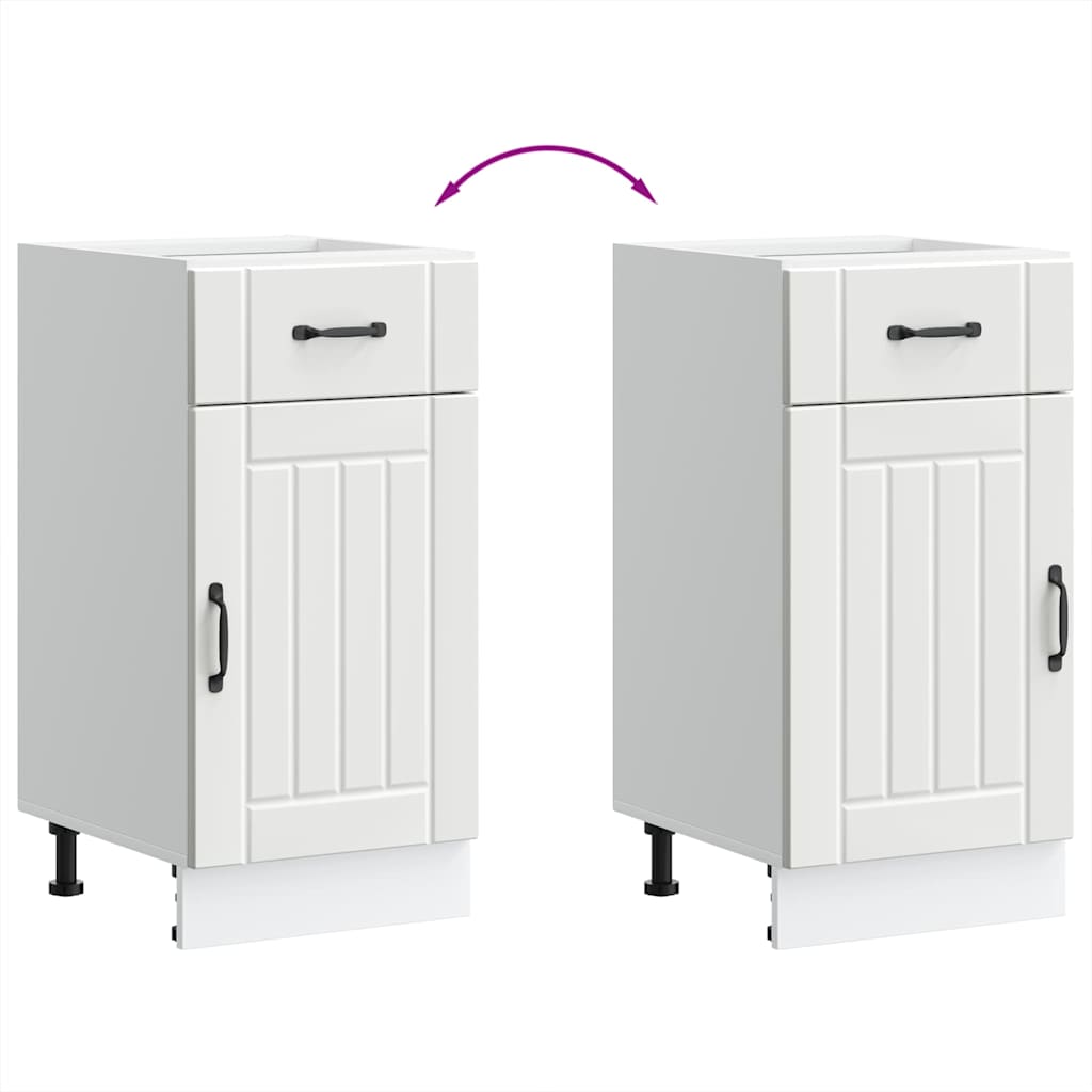 Base da Cucina Lucca Bianco in Legno Multistrato - homemem39