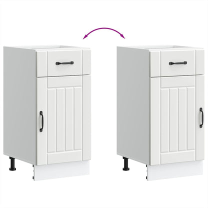 Base da Cucina Lucca Bianco in Legno Multistrato - homemem39