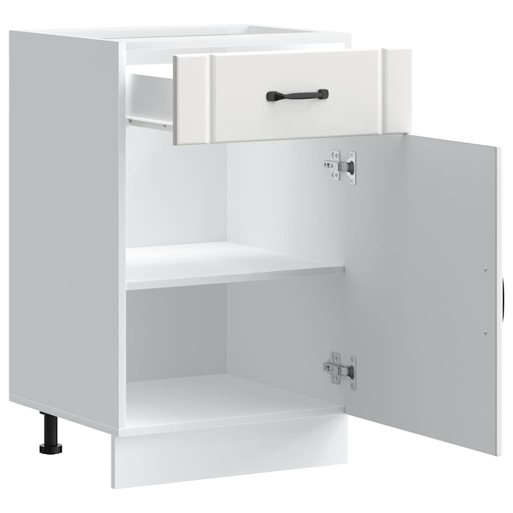 Base da Cucina Lucca Bianco in Legno Multistrato - homemem39