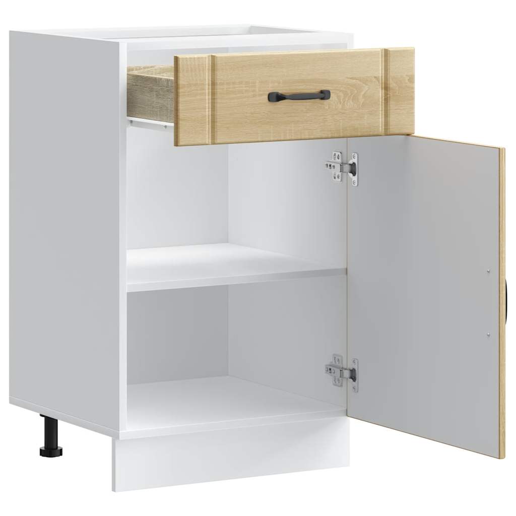 Base da Cucina Lucca Rovere Sonoma in Legno Multistrato - homemem39