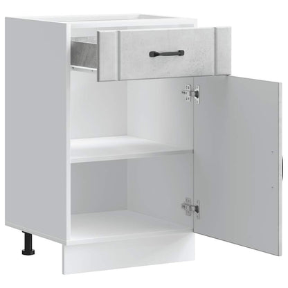 Base da Cucina Lucca Grigio Cemento in Legno Multistrato - homemem39