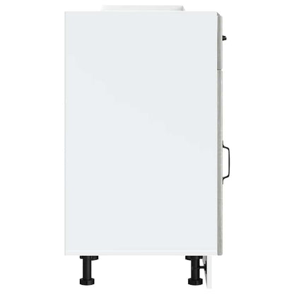 Base da Cucina Lucca Grigio Sonoma in Legno Multistrato - homemem39