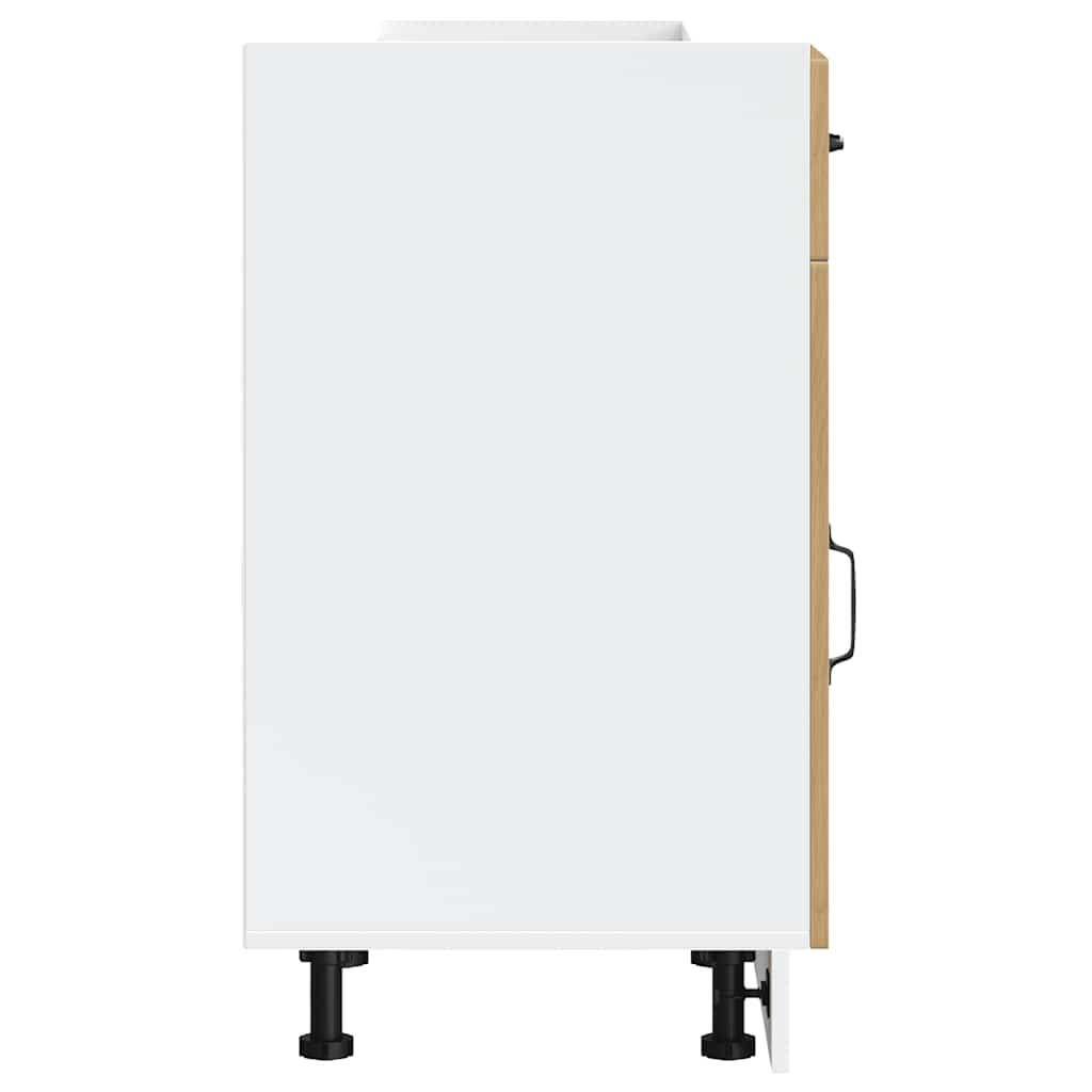 Base da Cucina Lucca Rovere Artigianale in Legno Multistrato - homemem39