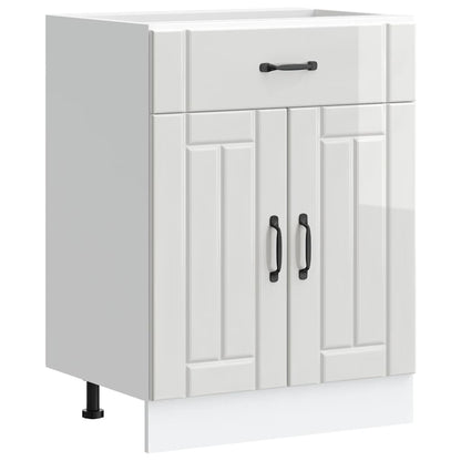 Base da Cucina Lucca Bianco Lucido in Legno Multistrato - homemem39