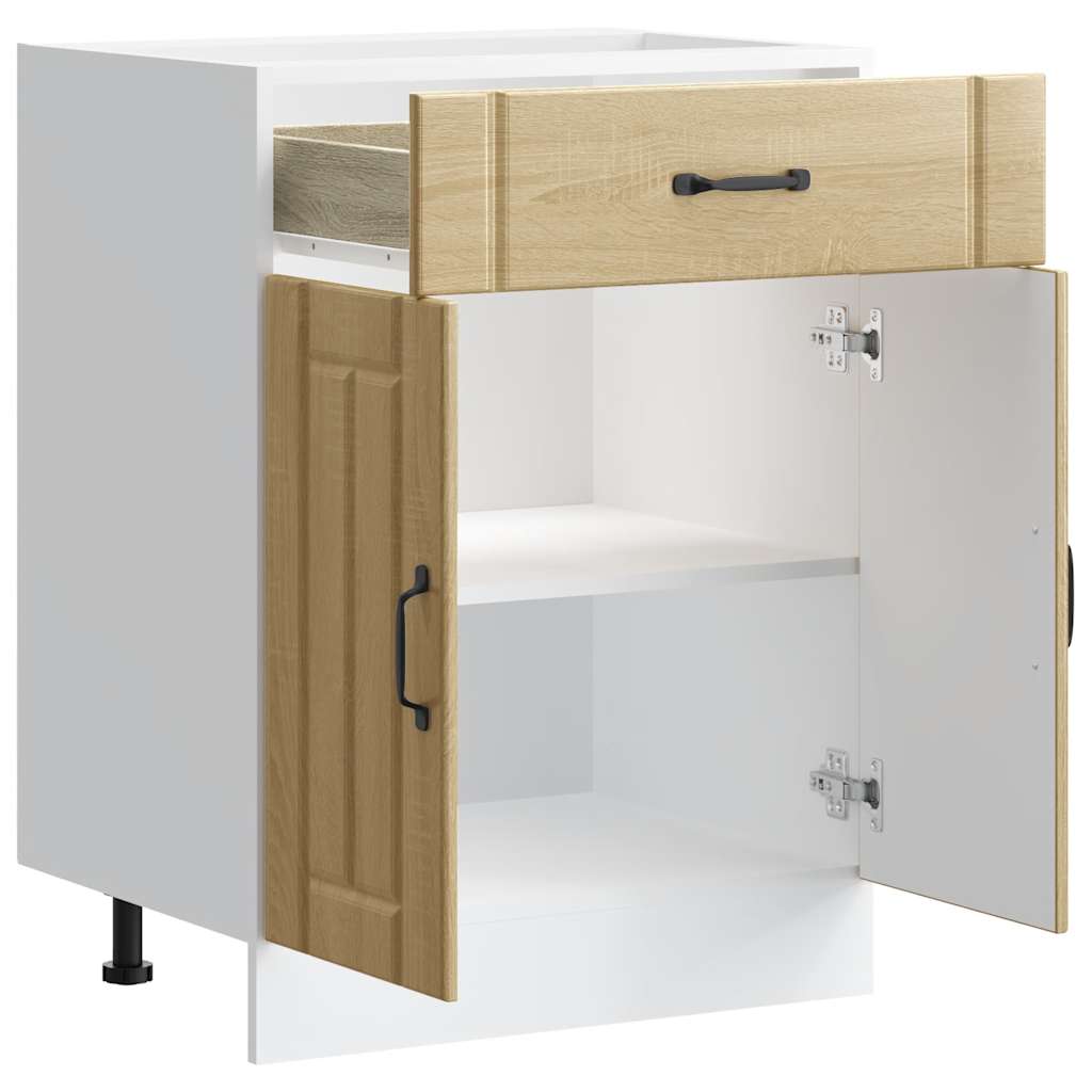 Base da Cucina Lucca Rovere Sonoma in Legno Multistrato - homemem39