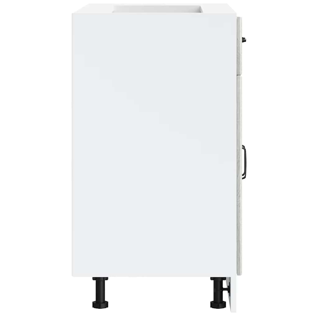 Base da Cucina Lucca Grigio Sonoma in Legno Multistrato - homemem39