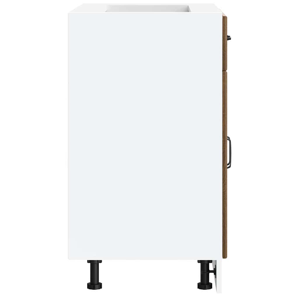 Base da Cucina Lucca Rovere Marrone in Legno Multistrato - homemem39