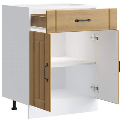 Base da Cucina Lucca Rovere Artigianale in Legno Multistrato - homemem39