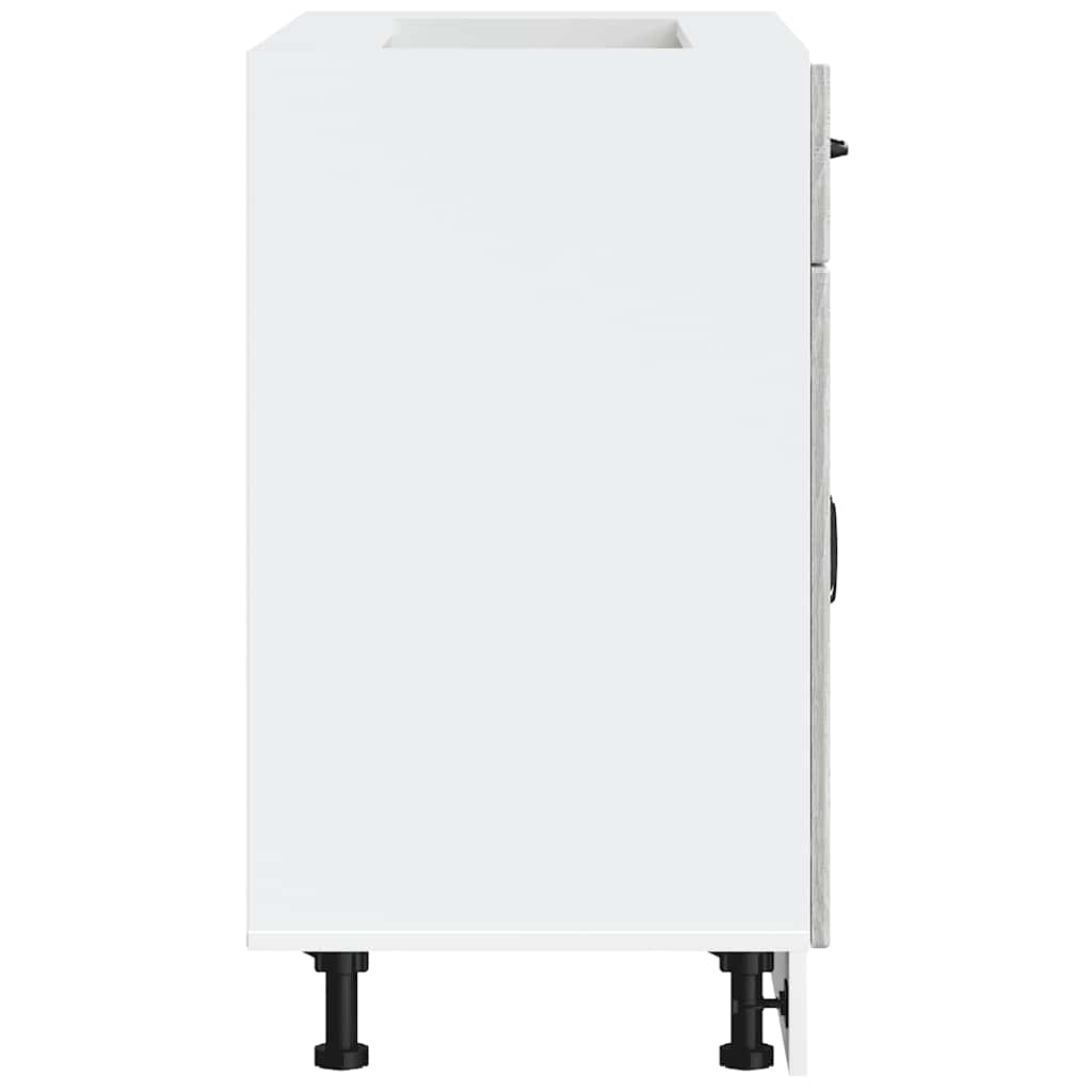 Base da Cucina Lucca Grigio Sonoma in Legno Multistrato - homemem39