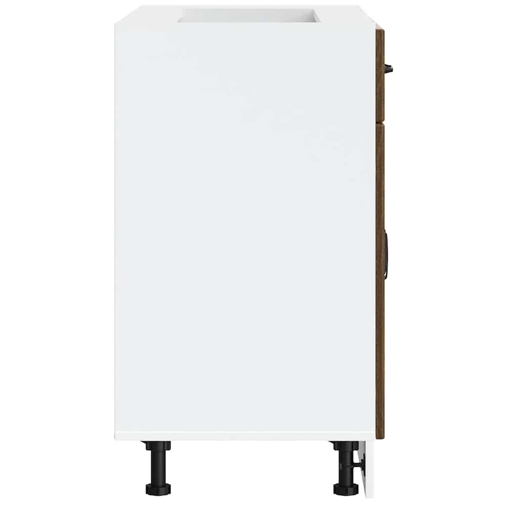 Base da Cucina Lucca Rovere Marrone in Legno Multistrato - homemem39