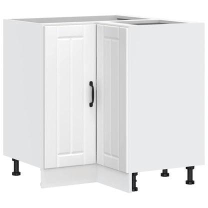 Mobile Base ad Angolo Cucina Lucca Bianco in Legno Multistrato - homemem39