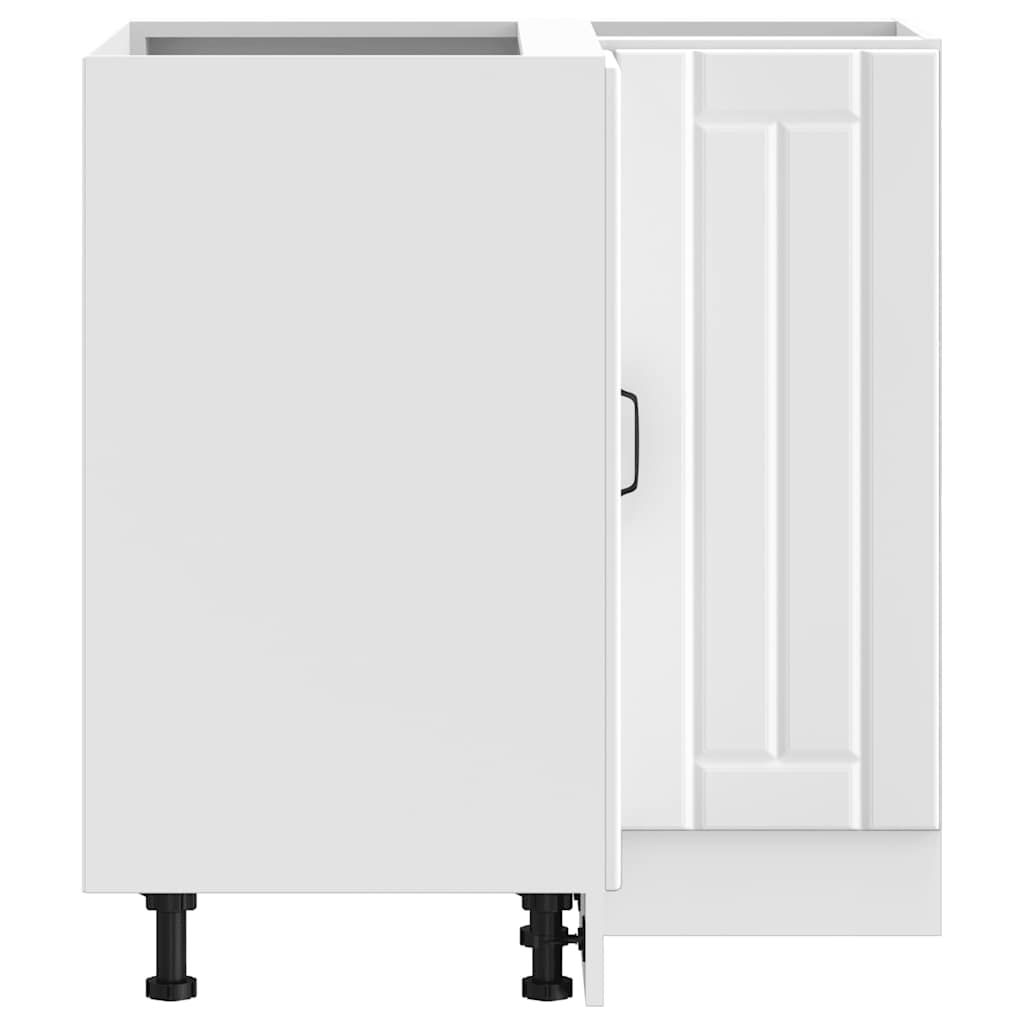 Mobile Base ad Angolo Cucina Lucca Bianco in Legno Multistrato - homemem39