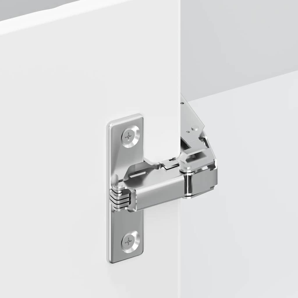 Mobile Base ad Angolo Cucina Lucca Bianco Lucido in Truciolato - homemem39