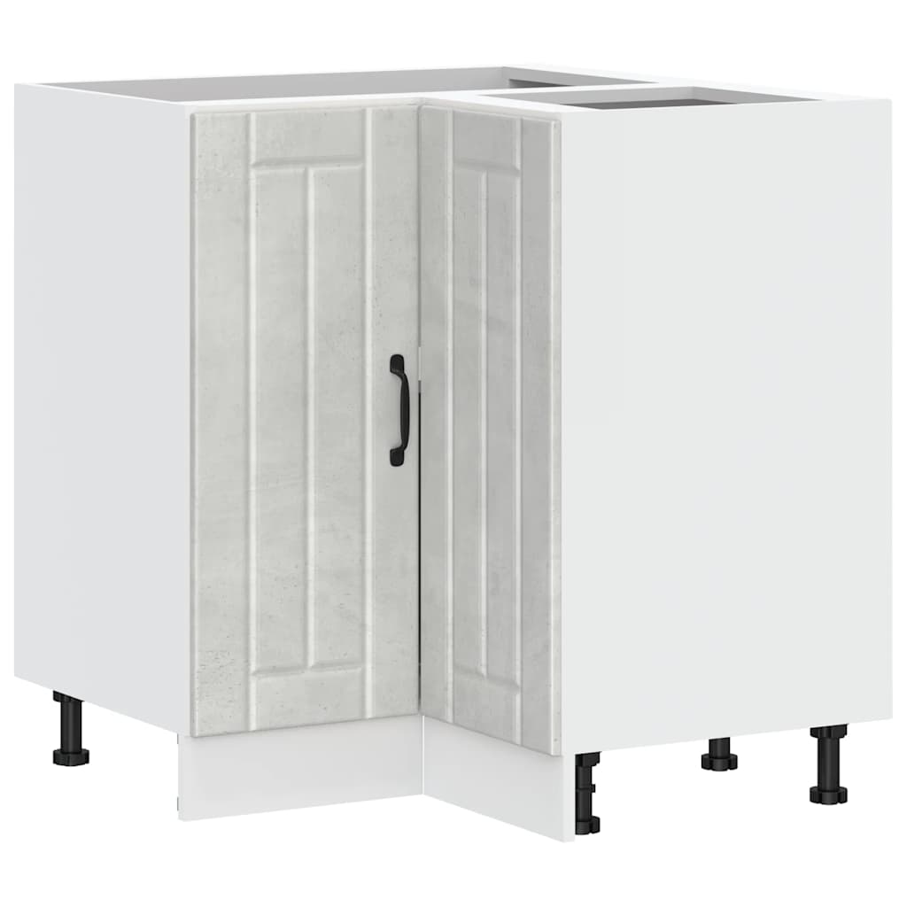 Mobile Base ad Angolo Cucina Lucca Grigio Cemento in Truciolato - homemem39