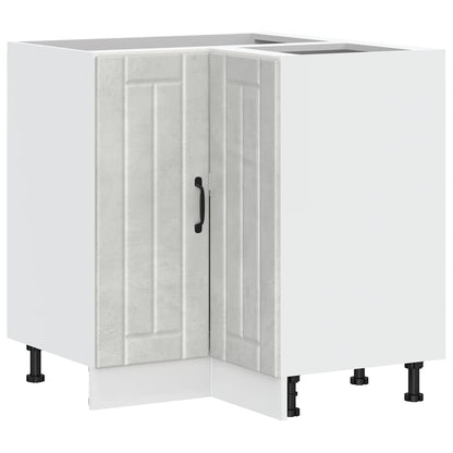 Mobile Base ad Angolo Cucina Lucca Grigio Cemento in Truciolato - homemem39