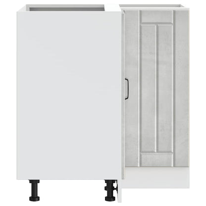 Mobile Base ad Angolo Cucina Lucca Grigio Cemento in Truciolato - homemem39