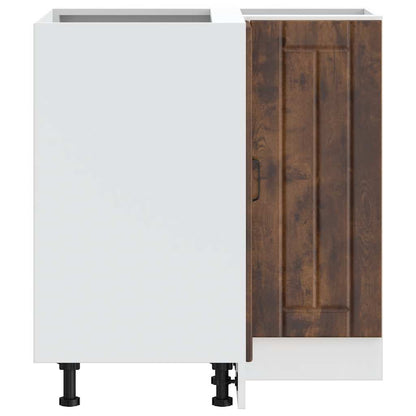 Mobile Base ad Angolo Cucina Lucca Rovere Fumo in Truciolato - homemem39