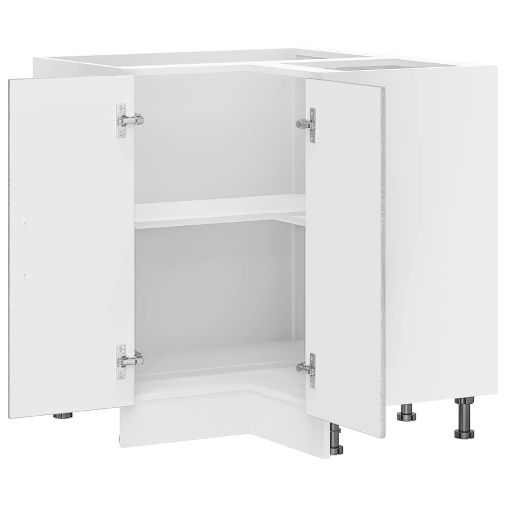 Mobile Base ad Angolo Cucina Lucca Grigio Sonoma in Truciolato - homemem39