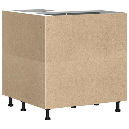 Mobile Base ad Angolo Cucina Lucca Rovere Marrone in Truciolato - homemem39