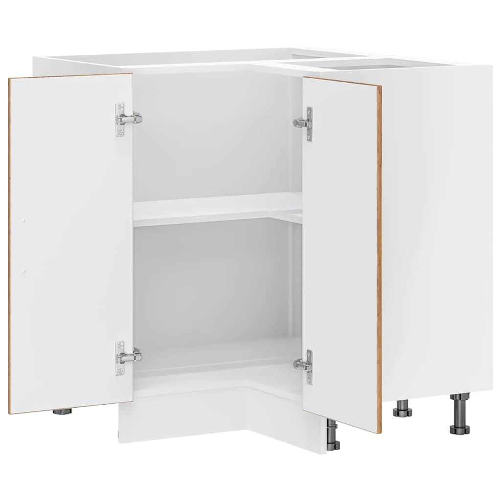 Mobile Base ad Angolo Cucina Lucca Legno Antico in Truciolato - homemem39