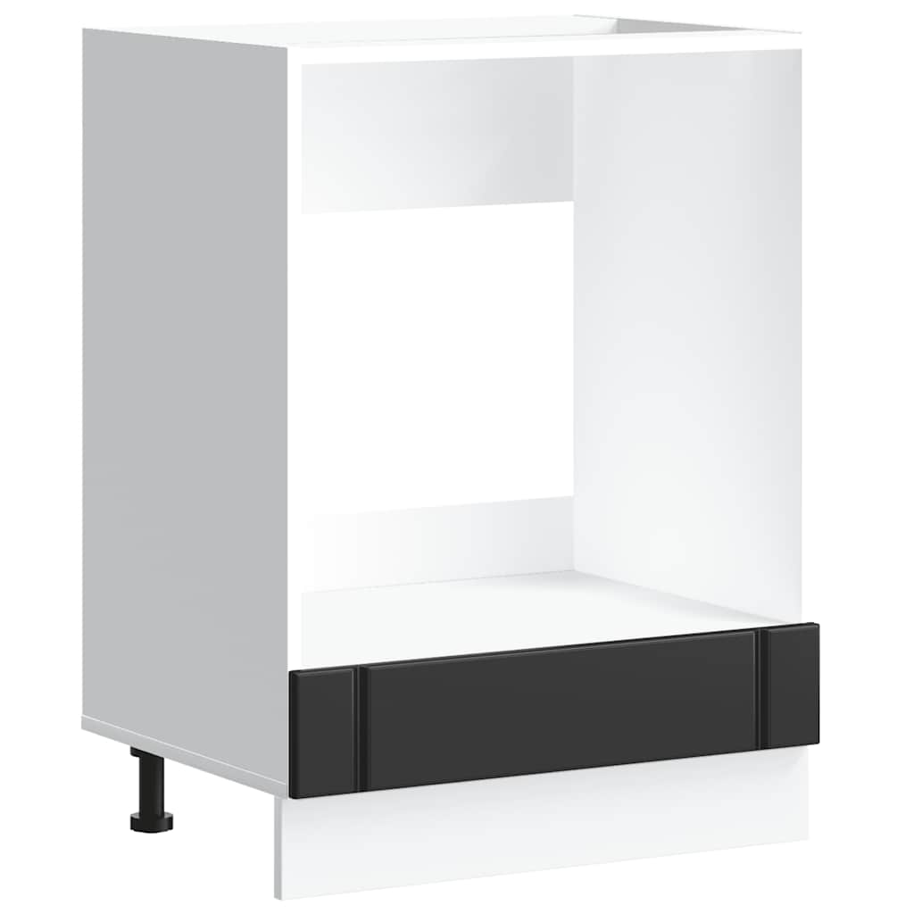 Armadio Forno Lucca Nero in Legno Multistrato - homemem39