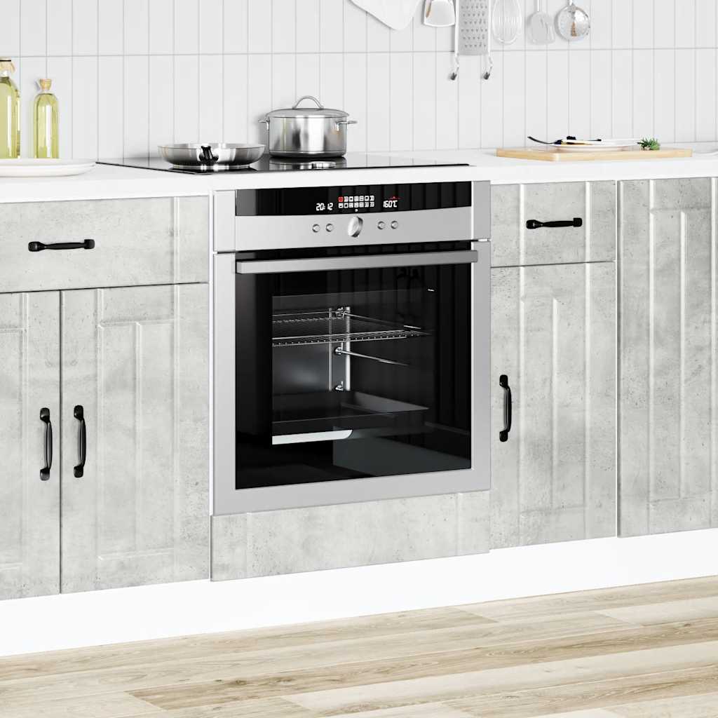 Armadio Forno Lucca Grigio Cemento in Legno Multistrato - homemem39
