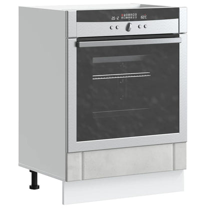 Armadio Forno Lucca Grigio Cemento in Legno Multistrato - homemem39