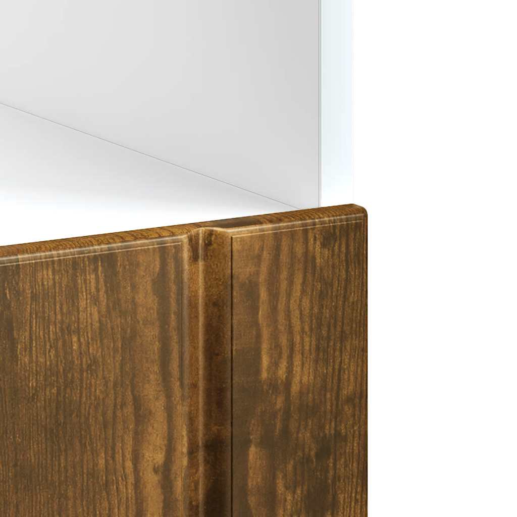 Armadio Forno Lucca Rovere Fumo in Legno Multistrato - homemem39