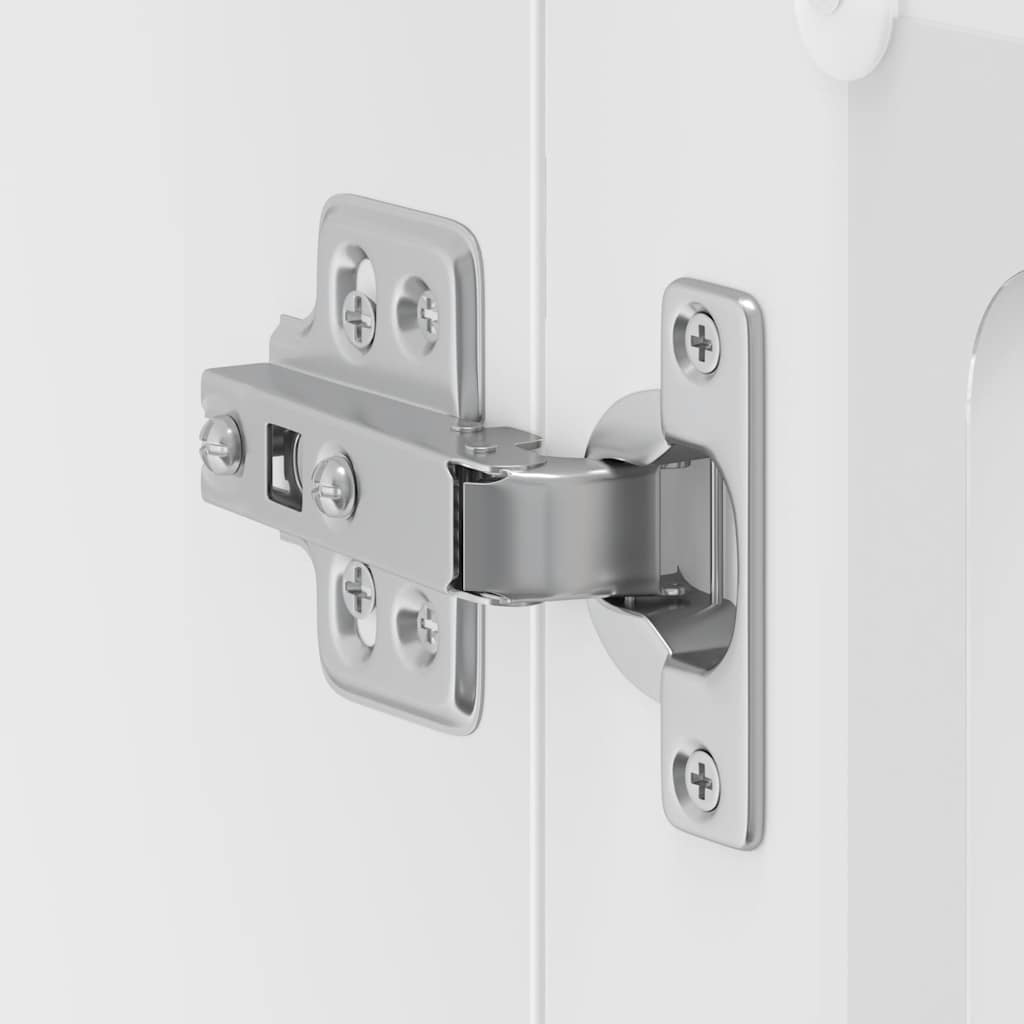 Pensile da Cucina con Porta in Vetro Lucca Bianco - homemem39