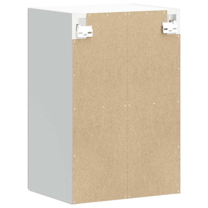 Pensile da Cucina con Porta in Vetro Lucca Bianco Lucido - homemem39