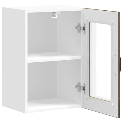 Pensile da Cucina con Porta in Vetro Lucca Rovere Fumo - homemem39