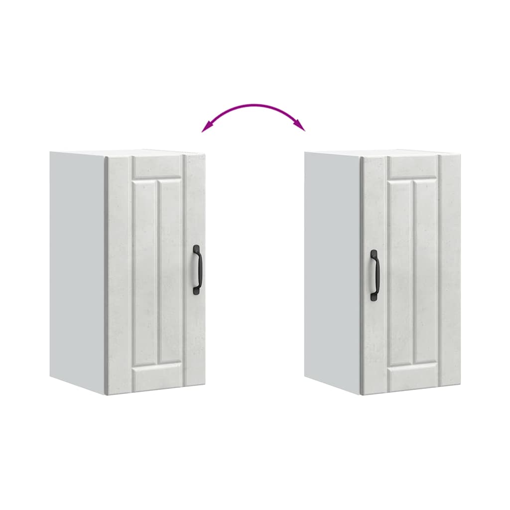 Pensile da Cucina Lucca Grigio Cemento in Legno Multistrato - homemem39