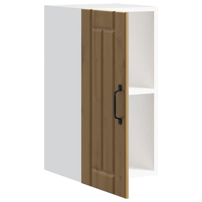 Pensile da Cucina Lucca Rovere Artigianale in Legno Multistrato - homemem39