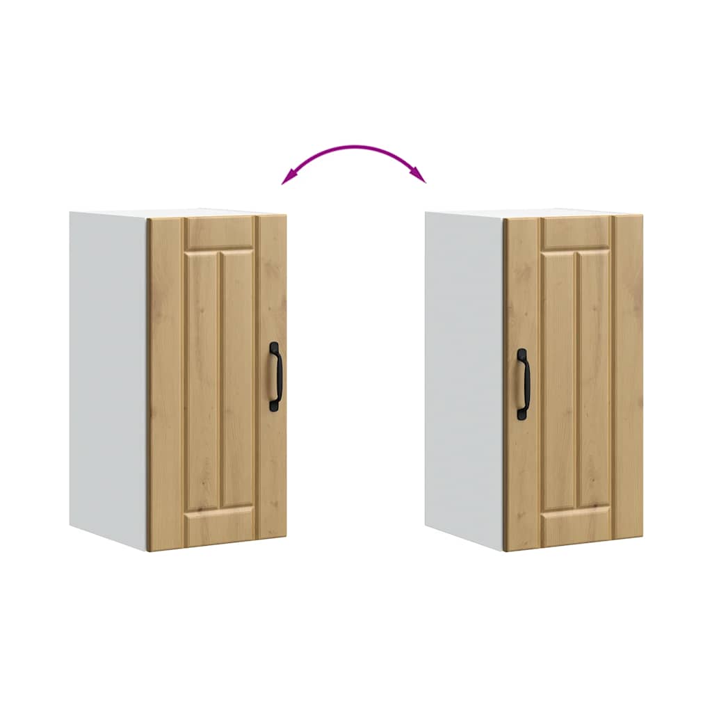 Pensile da Cucina Lucca Rovere Artigianale in Legno Multistrato - homemem39