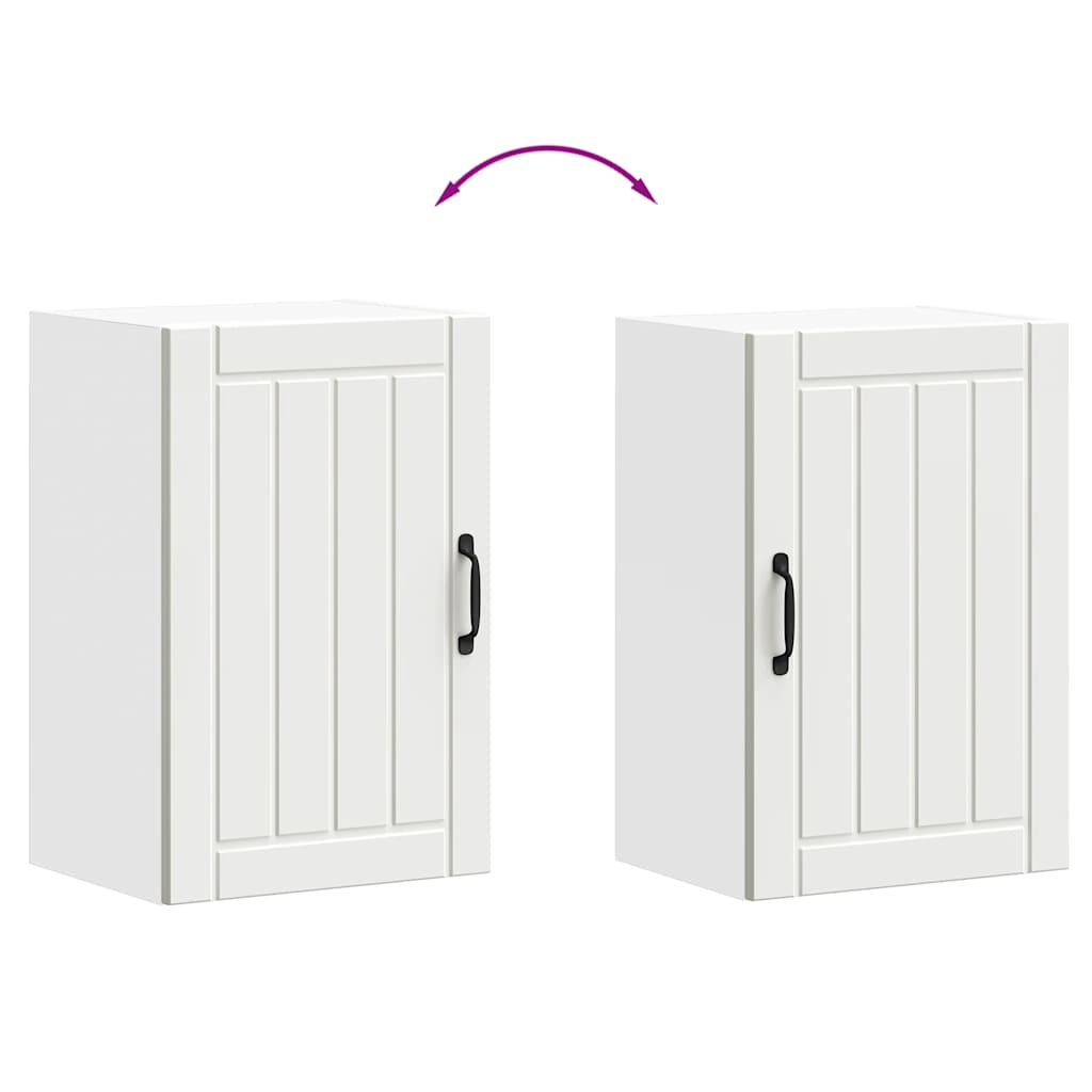 Pensile da Cucina Lucca Bianco in Legno Multistrato - homemem39