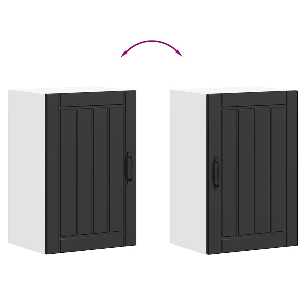 Pensile da Cucina Lucca Nero in Legno Multistrato - homemem39