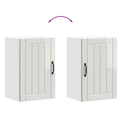 Pensile da Cucina Lucca Bianco Lucido in Legno Multistrato - homemem39