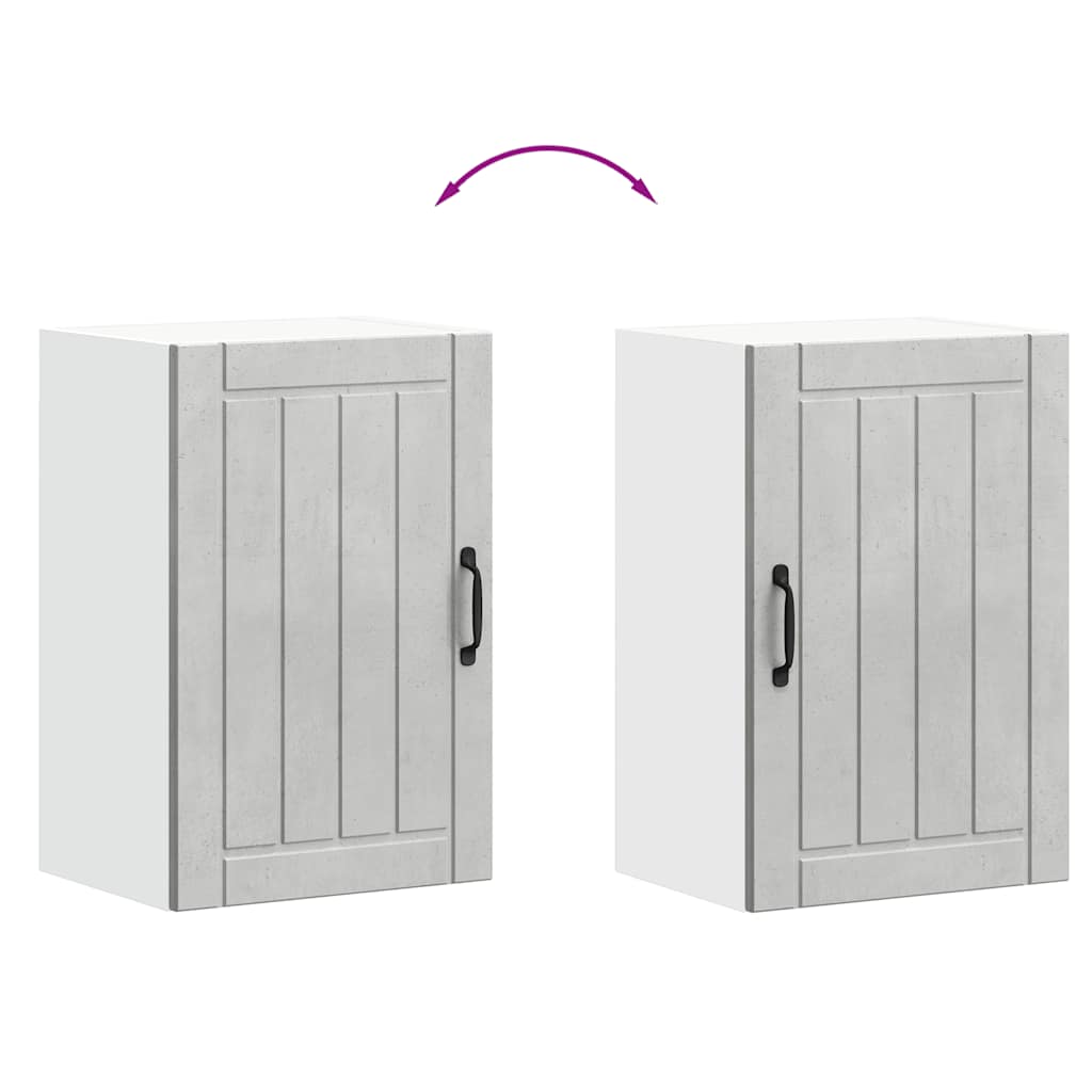 Pensile da Cucina Lucca Grigio Cemento in Legno Multistrato - homemem39