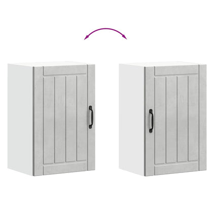 Pensile da Cucina Lucca Grigio Cemento in Legno Multistrato - homemem39