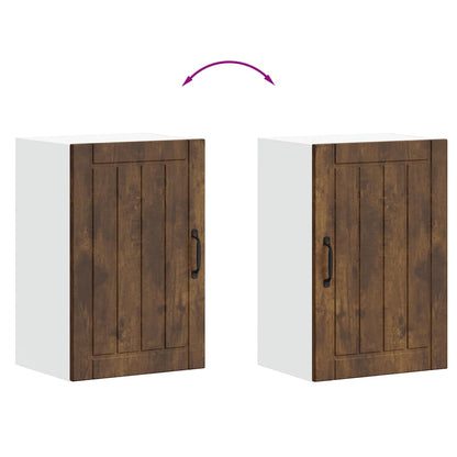 Pensile da Cucina Lucca Rovere Fumo in Legno Multistrato - homemem39