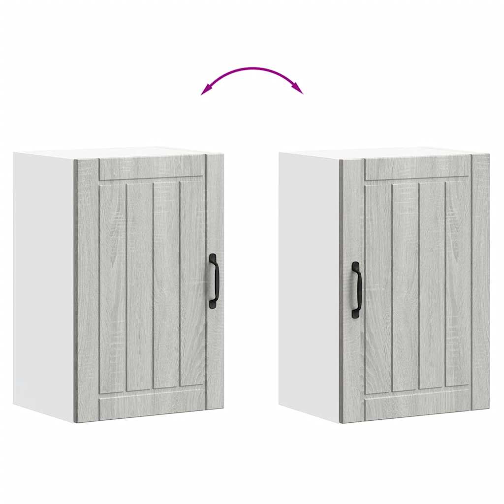 Pensile da Cucina Lucca Grigio Sonoma in Legno Multistrato - homemem39